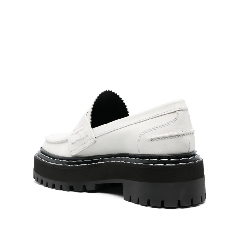 Proenza Schouler White and Black Platform Loafers - Picture 3 of 7